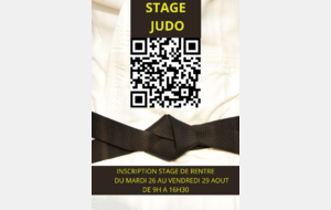 STAGE JUDO JUJITSU  AOUT