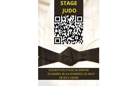STAGE JUDO JUJITSU  AOUT